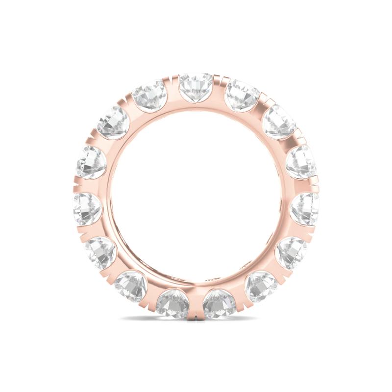 Lab Grown Round Diamond Eternity Band in 14K Rose Gold &#40;6 ct. tw.&#41; – Image 2 of 3