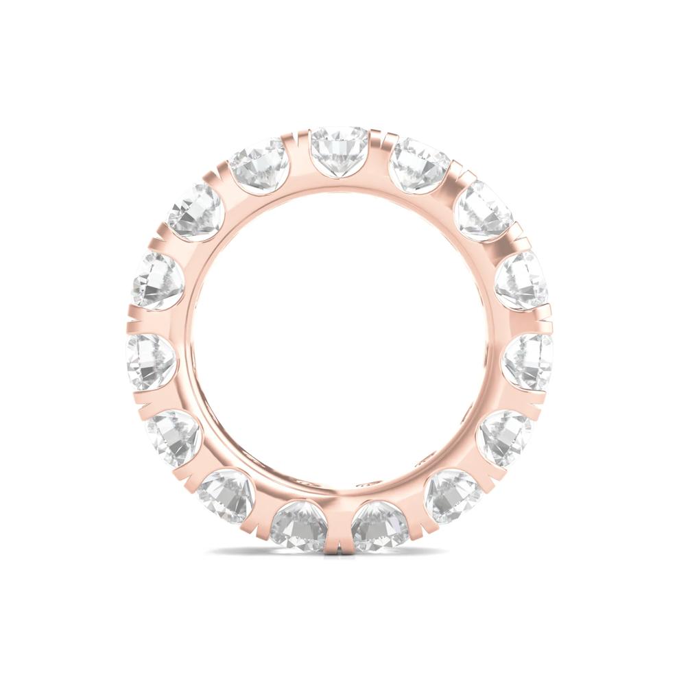 Lab Grown Round Diamond Eternity Band in 14K Rose Gold (6 ct. tw.) – Image 2 of 3