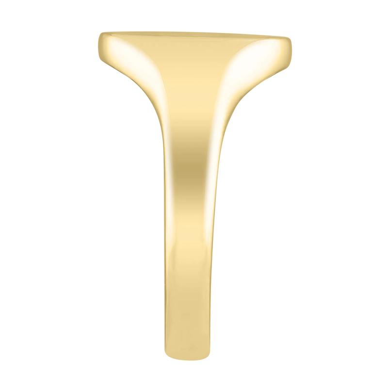 Oval Signet Ring in 10K Yellow Gold – Image 3 of 4