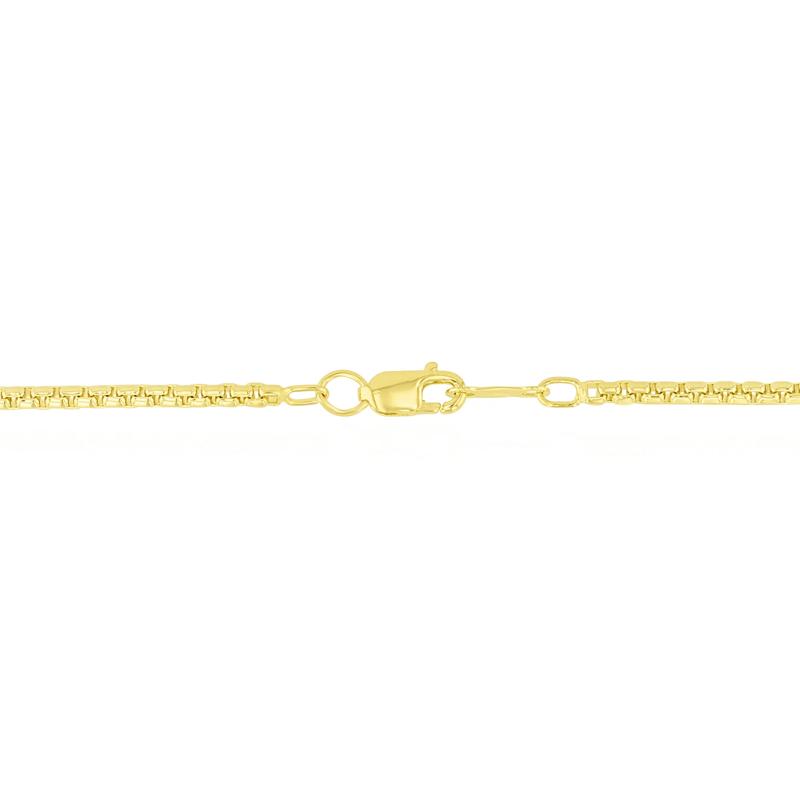 Men's Rolo Box Chain in Vermeil, 22"  – Image 3 of 3