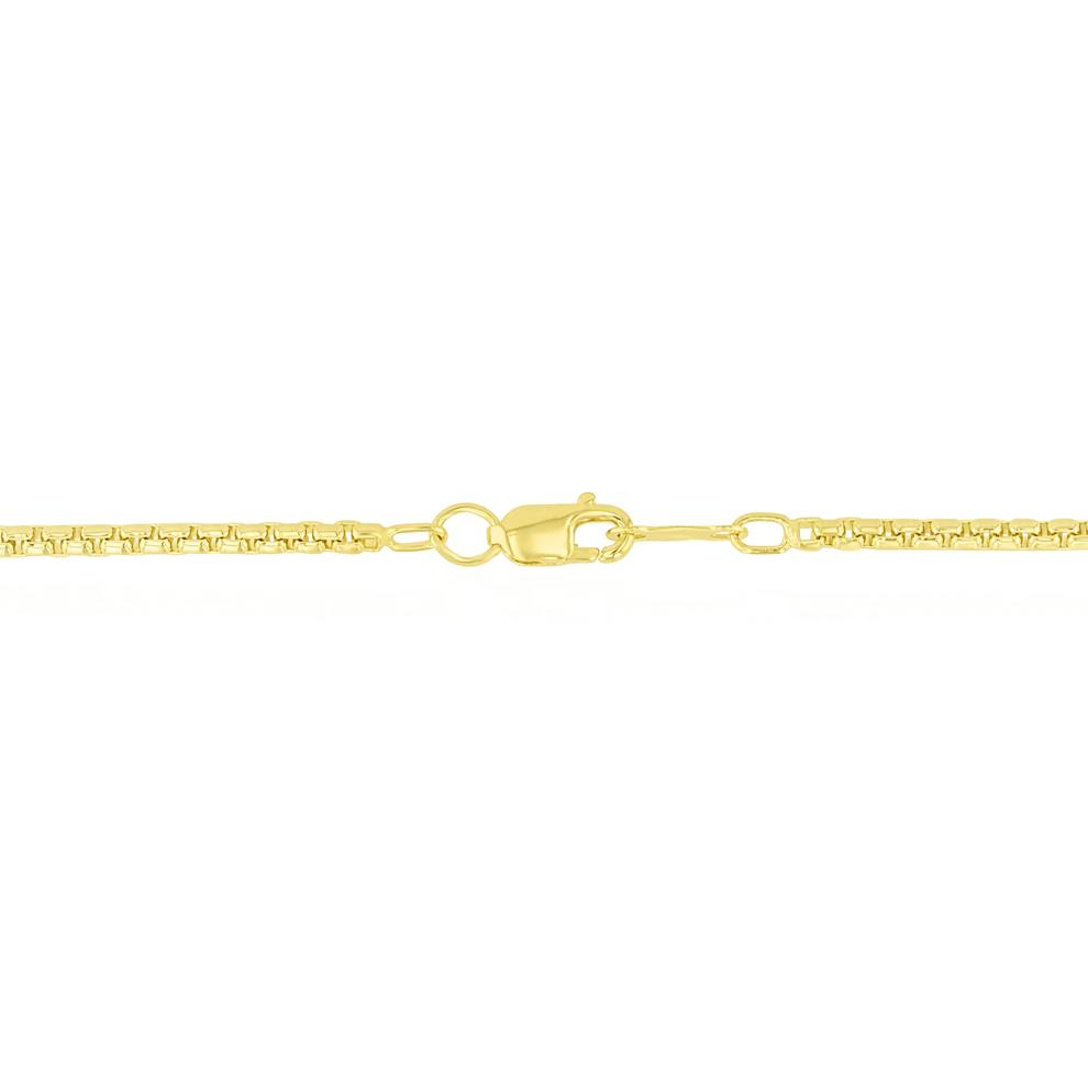 Men's Rolo Box Chain in Vermeil, 22"  – Image 3 of 3