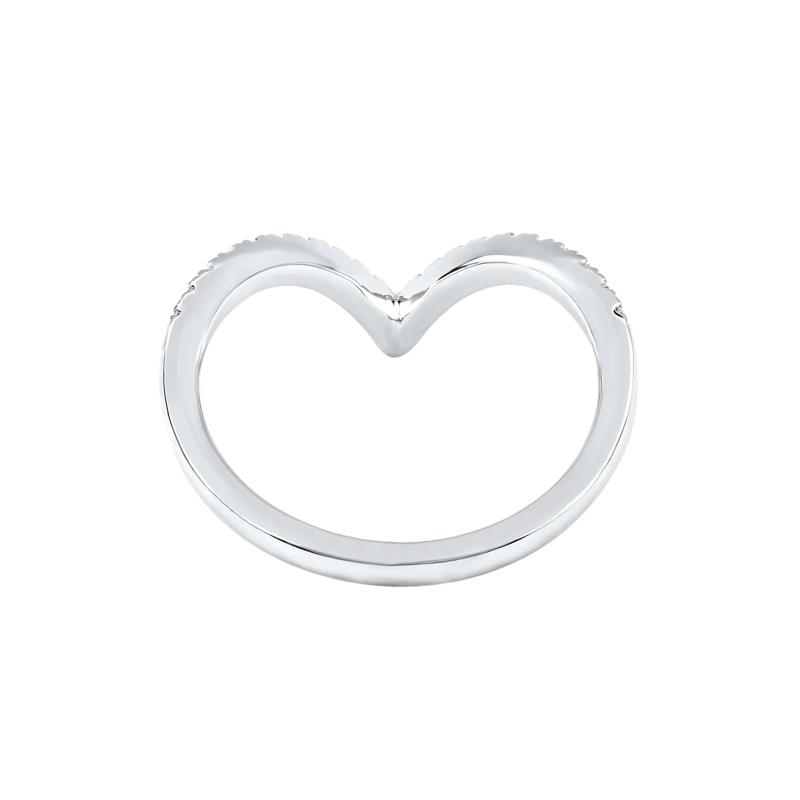 Ellis Lab Grown Diamond Chevron Band in 14K White Gold &#40;1/4 ct. tw.&#41; – Image 4 of 5