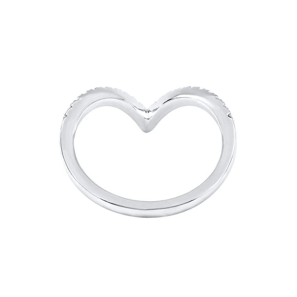 Ellis Lab Grown Diamond Chevron Band in 14K White Gold (1/4 ct. tw.) – Image 4 of 5