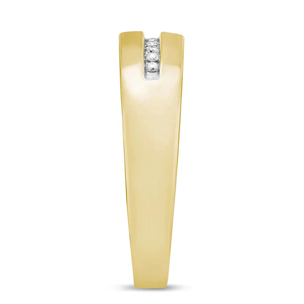 Men's 1/10 ct. tw. Diamond Band in 10K Yellow Gold – Image 3 of 3