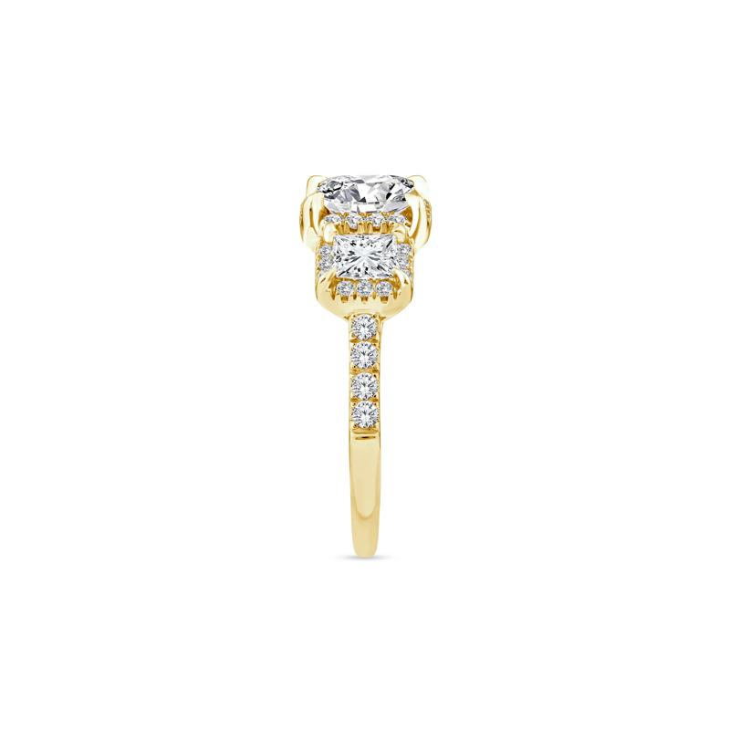 Lab Grown Diamond Three-Stone Ring in 14K Yellow Gold &#40;1 1/2 ct. tw.&#41; – Image 3 of 3