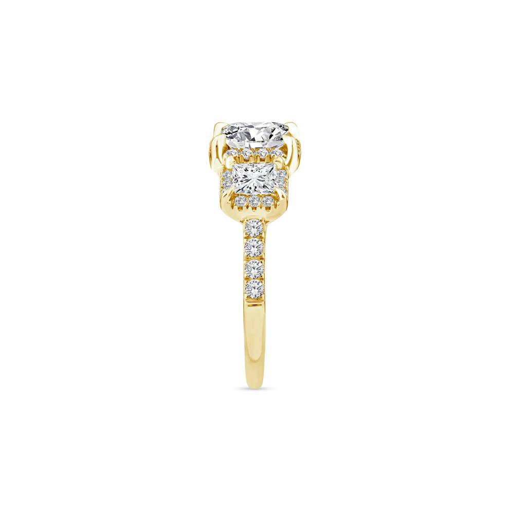 Lab Grown Diamond Three-Stone Ring in 14K Yellow Gold (1 1/2 ct. tw.) – Image 3 of 3