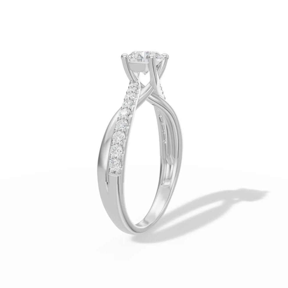 Diamond Round Engagement Ring in Platinum (3/4 ct. tw.) – Image 3 of 4