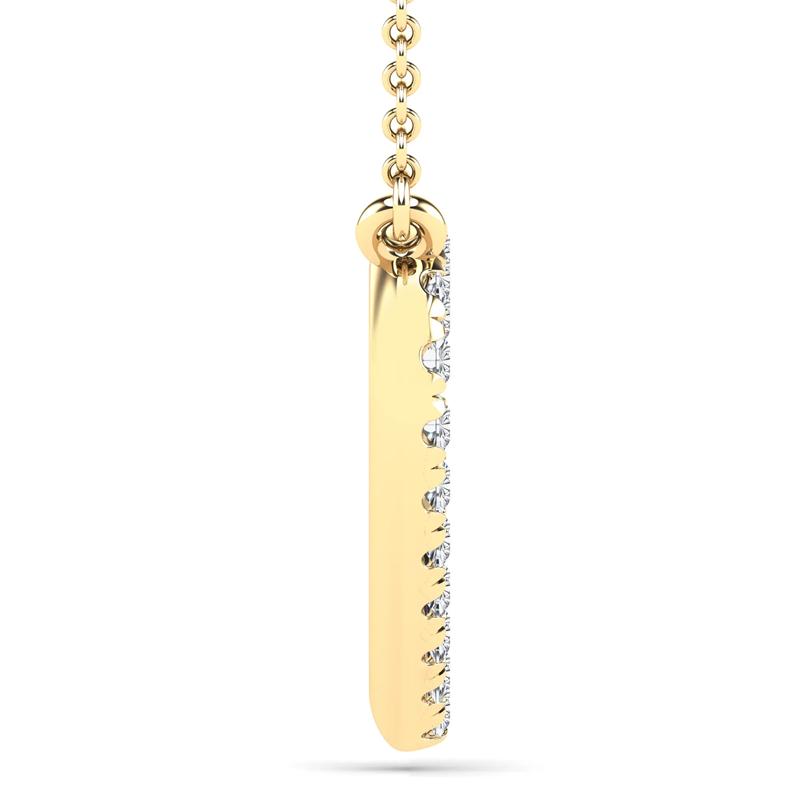 Diamond Accent Heart Necklace in 10K Yellow Gold – Image 2 of 4