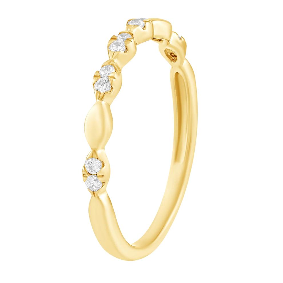 Diamond Center Round Halo Engagement Set in 10K Yellow Gold (1/2 ct. tw.) – Image 5 of 5