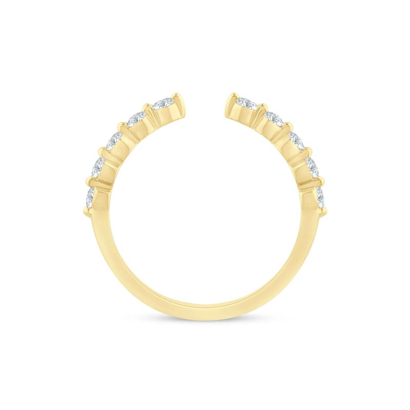 Lab Grown Diamond Open Anniversary Band in 14K Yellow Gold &#40;1/3 ct. tw.&#41; – Image 2 of 3