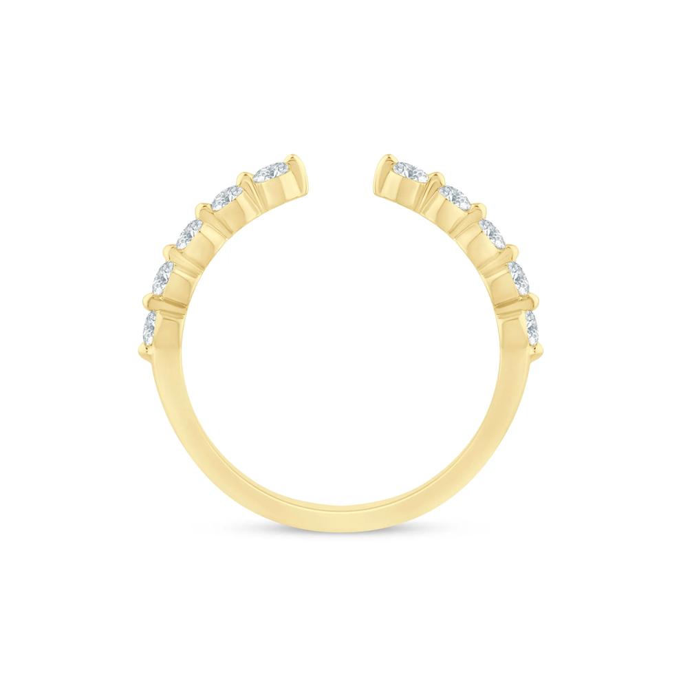 Lab Grown Diamond Open Anniversary Band in 14K Yellow Gold (1/3 ct. tw.) – Image 2 of 3