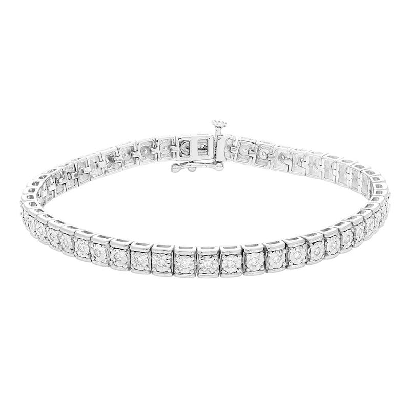 Diamond Bracelet in Sterling Silver &#40;1/2 ct. tw.&#41; – Image 1 of 1