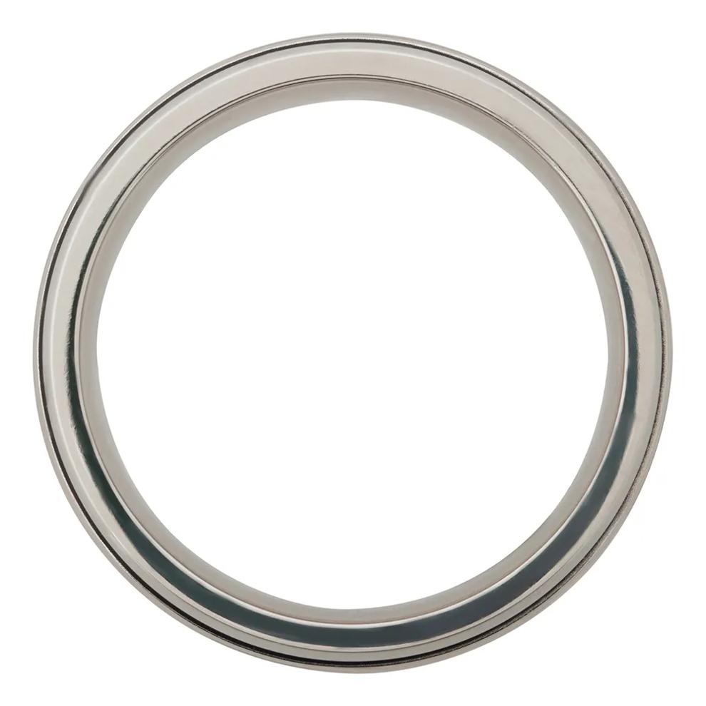 Men&rsquo;s Wood Inlay Wedding Band with Black Cerakote in Cobalt, 8mm – Image 2 of 4