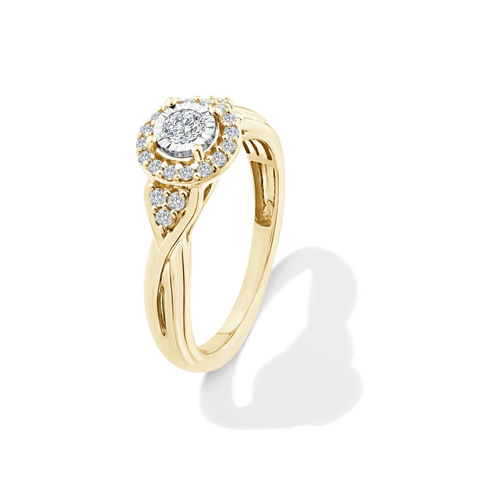 Diamond Promise Ring in 10K Yellow Gold (1/3 ct. tw.) – Image 4 of 4