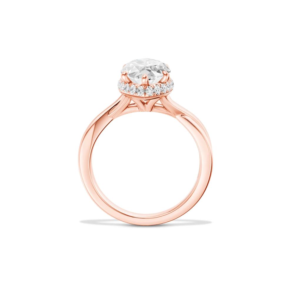 Ruby Lab Grown Diamond Marquise Center Engagement Ring in 14K Rose Gold (3 1/4 ct. tw.) – Image 2 of 4
