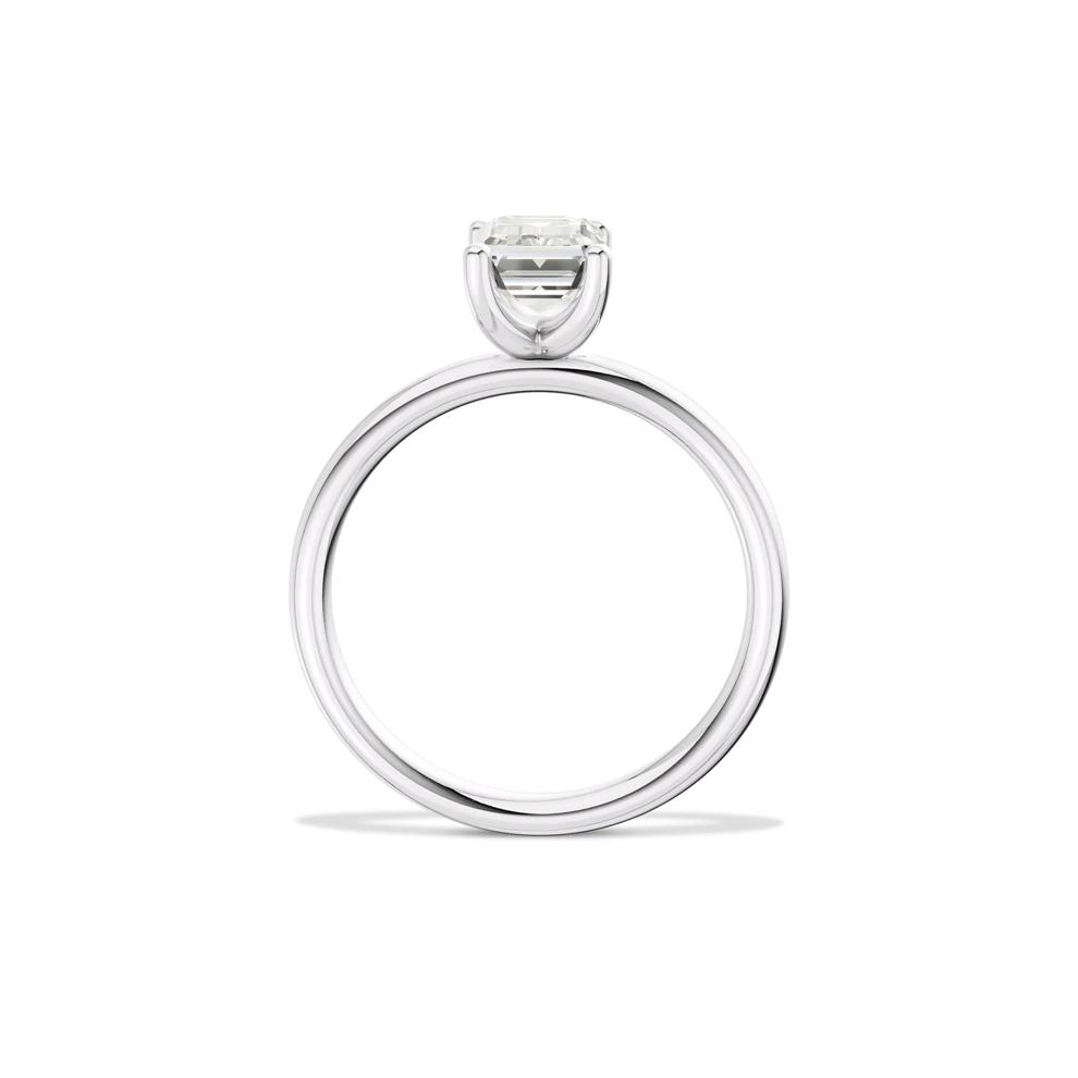 Diamond Emerald-Cut Solitaire Engagement Ring in Platinum (1 ct.) – Image 4 of 4