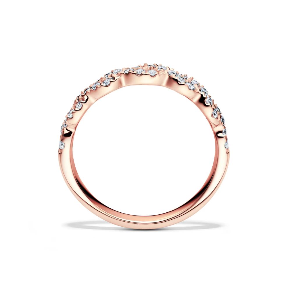 Lab Grown Diamond Twist Band in 10K Rose Gold (1/3 ct. tw.)  – Image 2 of 4