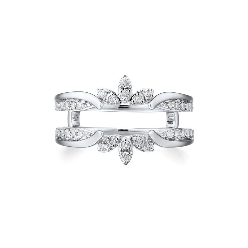1/3 ct. tw. Diamond Ring Enhancer in 10K White Gold – Image 1 of 3