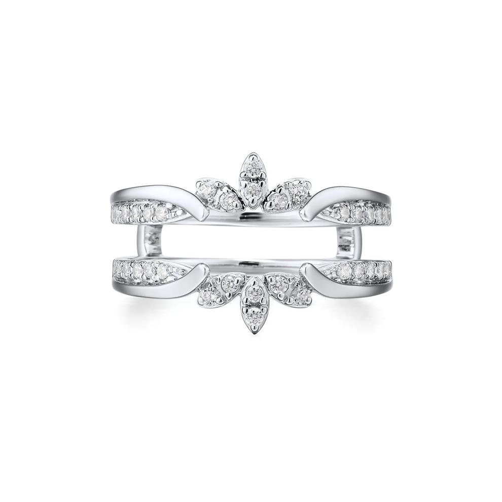 1/3 ct. tw. Diamond Ring Enhancer in 10K White Gold – Image 1 of 3