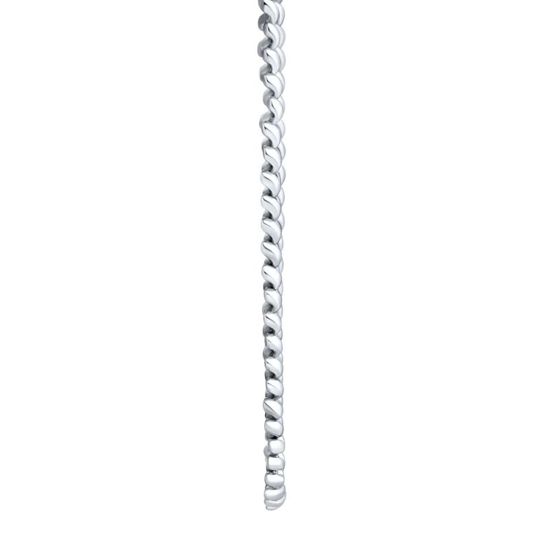 San Marco Chain Necklace in Sterling Silver, 3.2MM, 18" – Image 3 of 3