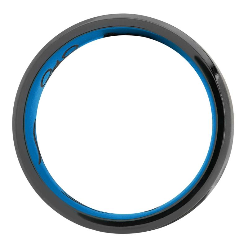 Men&#39;s Beveled Triathlon Band in Zirconium, 7MM – Image 2 of 3