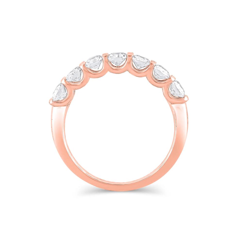 Lab Grown Diamond Radiant-Cut Anniversary Band in 14K Rose Gold (1 3/8 ct. tw.) – Image 2 of 3
