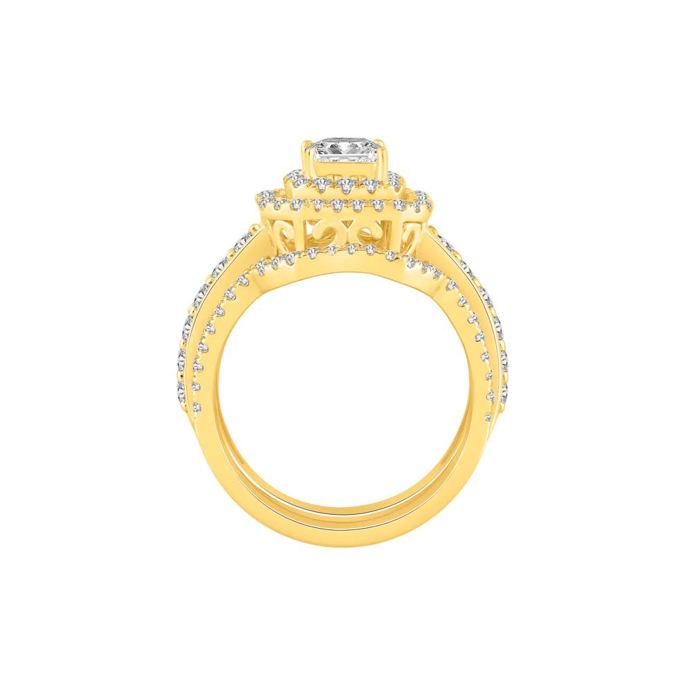 Diamond Three-Piece Bridal Set in 14K Yellow Gold – Image 2 of 6