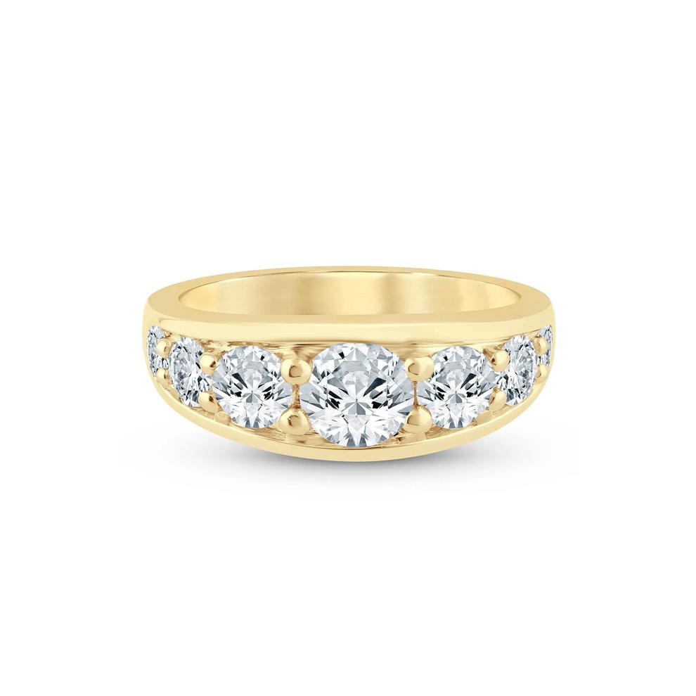 Lab Grown Diamond Graduated Channel Band in 14K Yellow Gold (2 ct. tw.) – Image 1 of 3