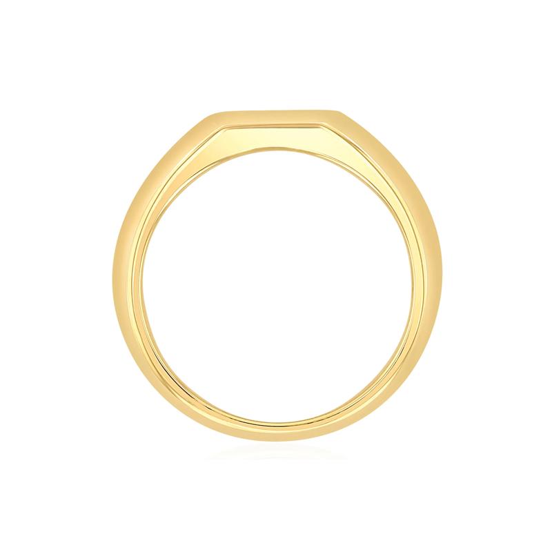 Men&#39;s Knife-Edge Diamond Ring in Vermeil, 7MM – Image 2 of 3