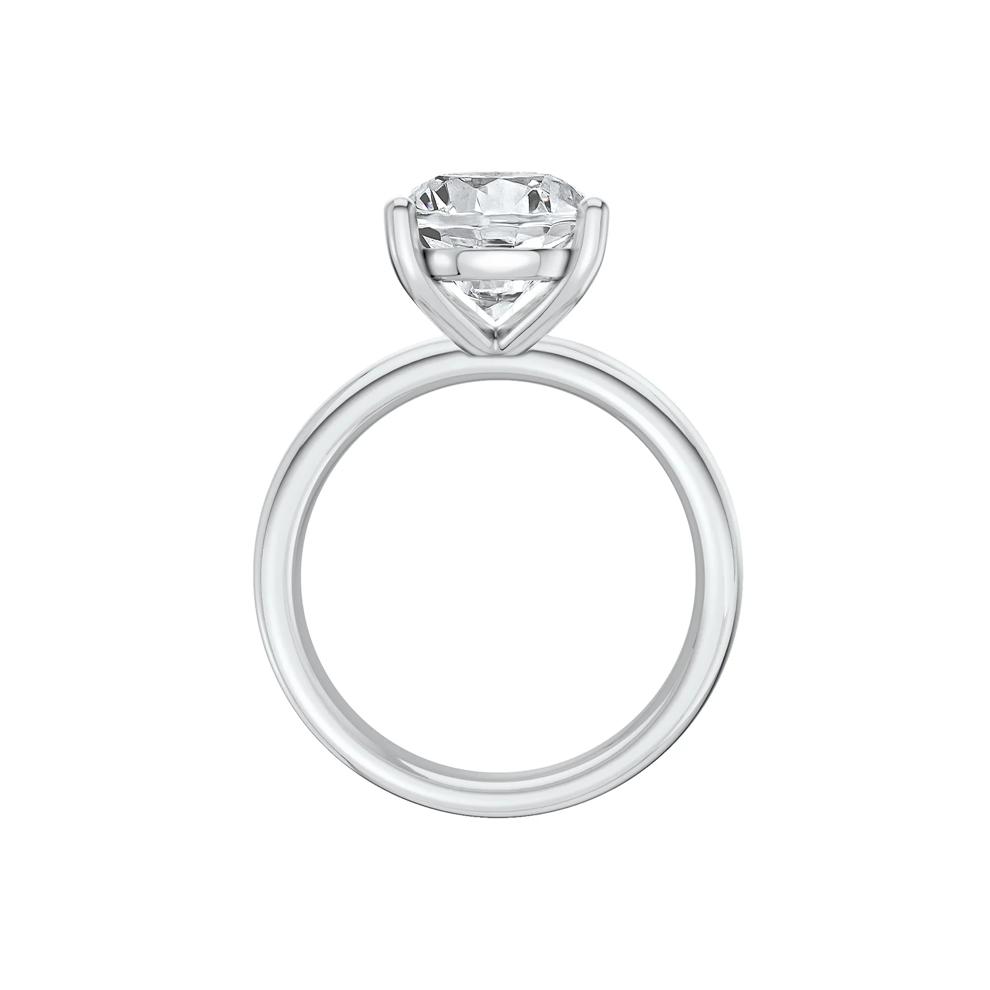 Lab Grown Diamond Pear-Shaped Solitaire Ring in 14K White Gold (5 ct.) – Image 2 of 4