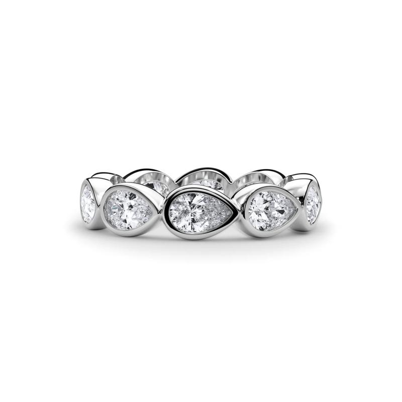 Lab Grown Diamond Bezel-Set Eternity Band in 14K White Gold &#40;2 1/4 ct. tw.&#41; – Image 1 of 4