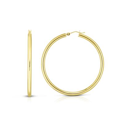 Hoop Earrings in 14K Yellow Gold, 25MM