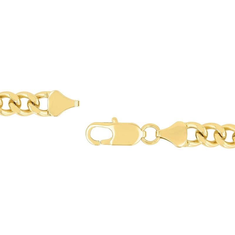 Curb Link Bracelet in Yellow Ion-Plated Stainless Steel, 10mm, 8.75&quot; – Image 3 of 3