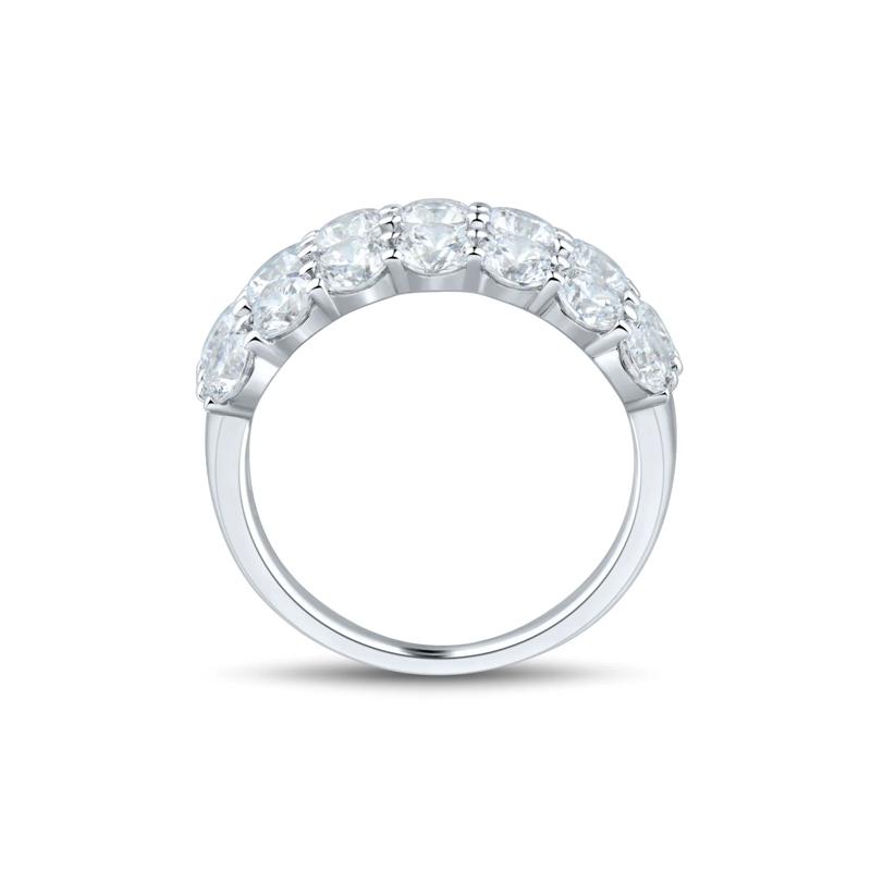 Lab Grown Diamond Three-Row Ring in 10K White Gold &#40;3 ct. tw.&#41; – Image 2 of 3