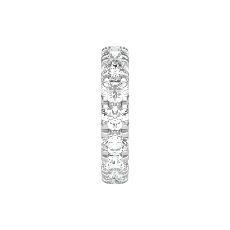 Lab Grown Diamond Wedding Band with Eternity Setting in 14K White Gold &#40;5 ct. tw.&#41; – Image 3 of 4