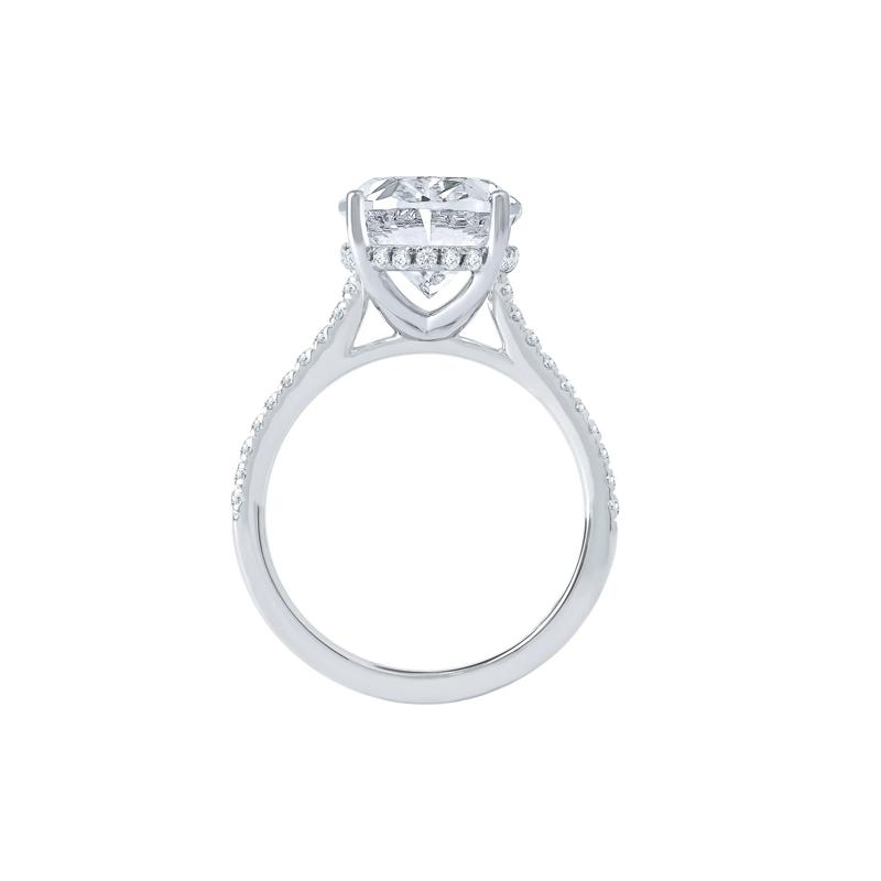 Lab Grown Diamond Oval-Shaped Engagement Ring in 14K White Gold &#40;5 1/3 ct. tw.&#41; – Image 2 of 4