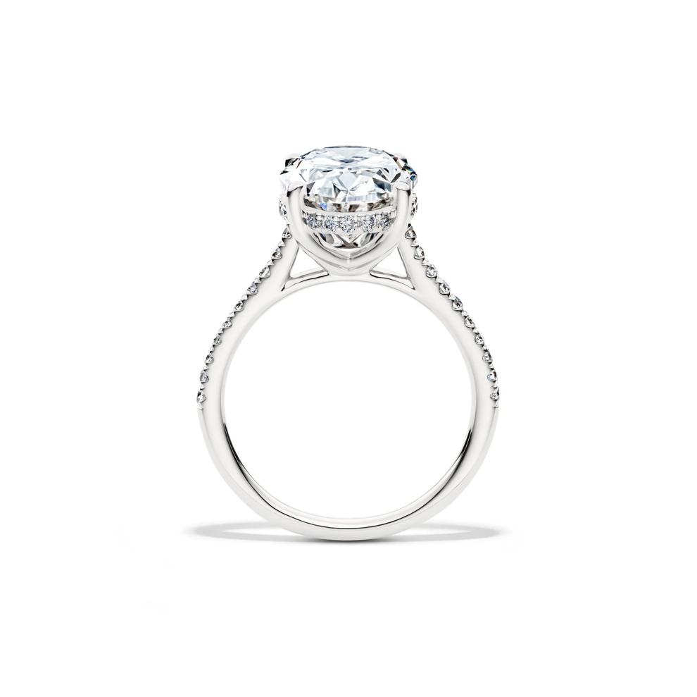 Lab Grown Diamond Oval-Shaped Engagement Ring in 14K White Gold (5 1/3 ct. tw.) – Image 2 of 4
