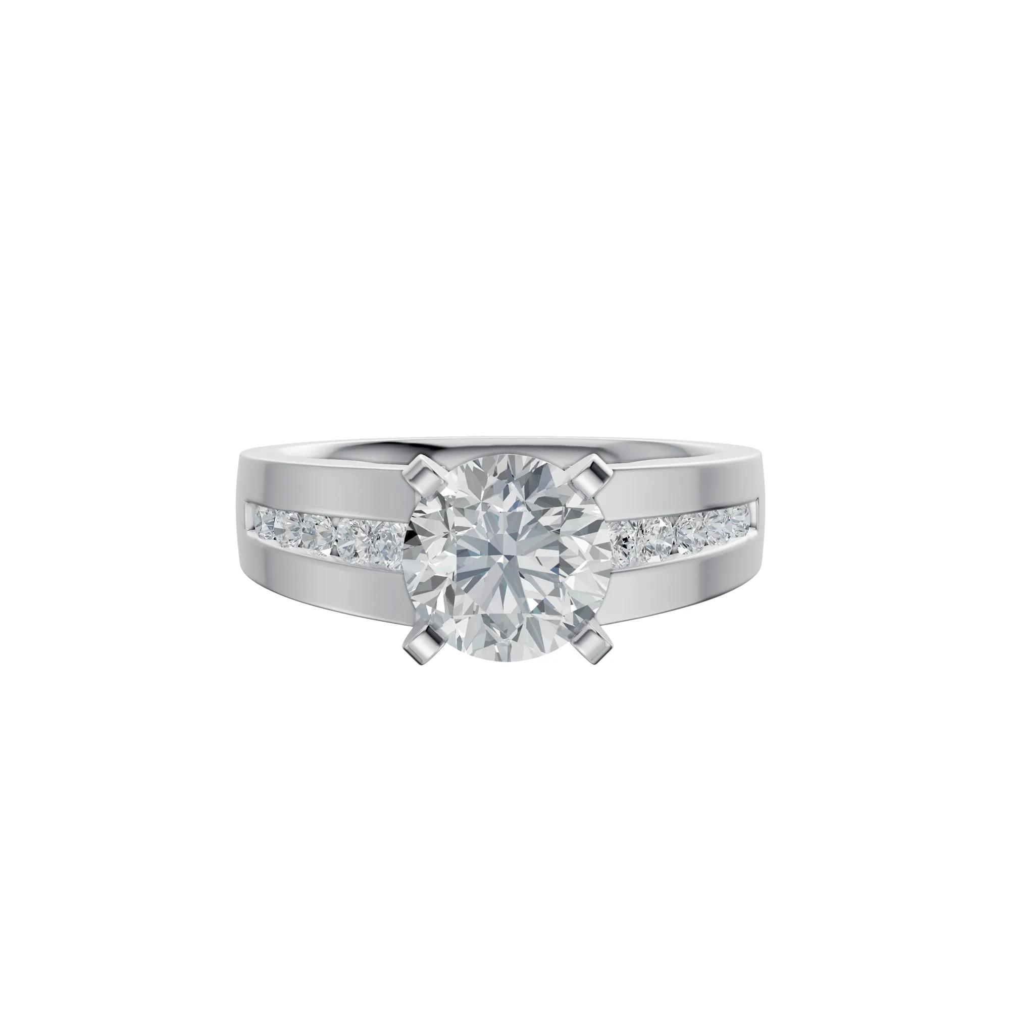 Helzberg Lab Grown Diamonds Lab Grown Diamond Channel-Set Semi