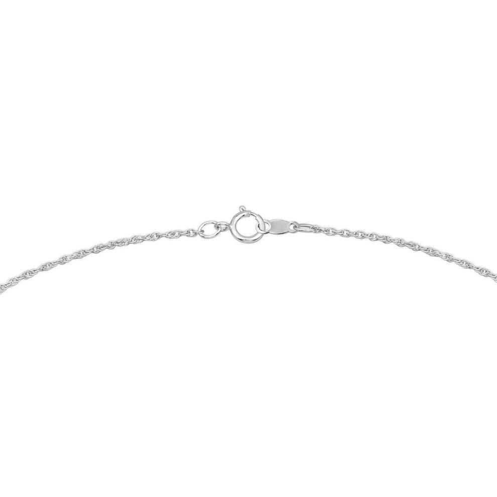 Lab Grown Diamond Three-Stone Pendant Necklace in 14K White Gold (1 ct. tw.) – Image 4 of 4