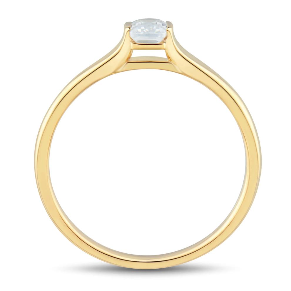 Emerald-Cut Diamond Ring in 14K Yellow Gold (1/3 ct. tw.) – Image 2 of 3