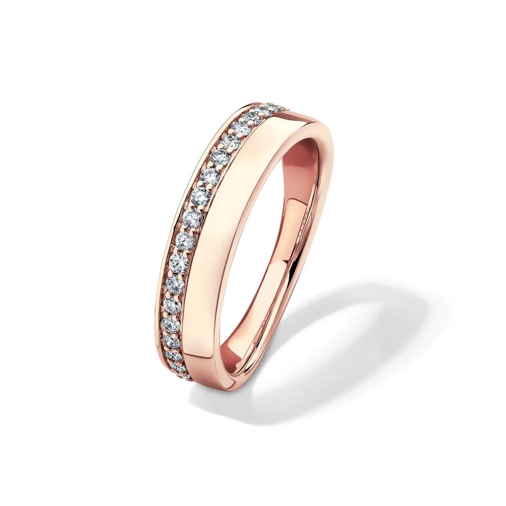 Lab Grown Diamond High-Polish Band in 10K Rose Gold (1/4 ct. tw.) – Image 4 of 4