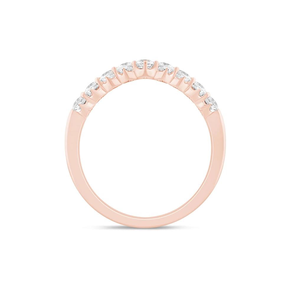 Lab Grown Diamond Chevron Band in 14K Rose Gold (1/2 ct. tw.) – Image 2 of 3