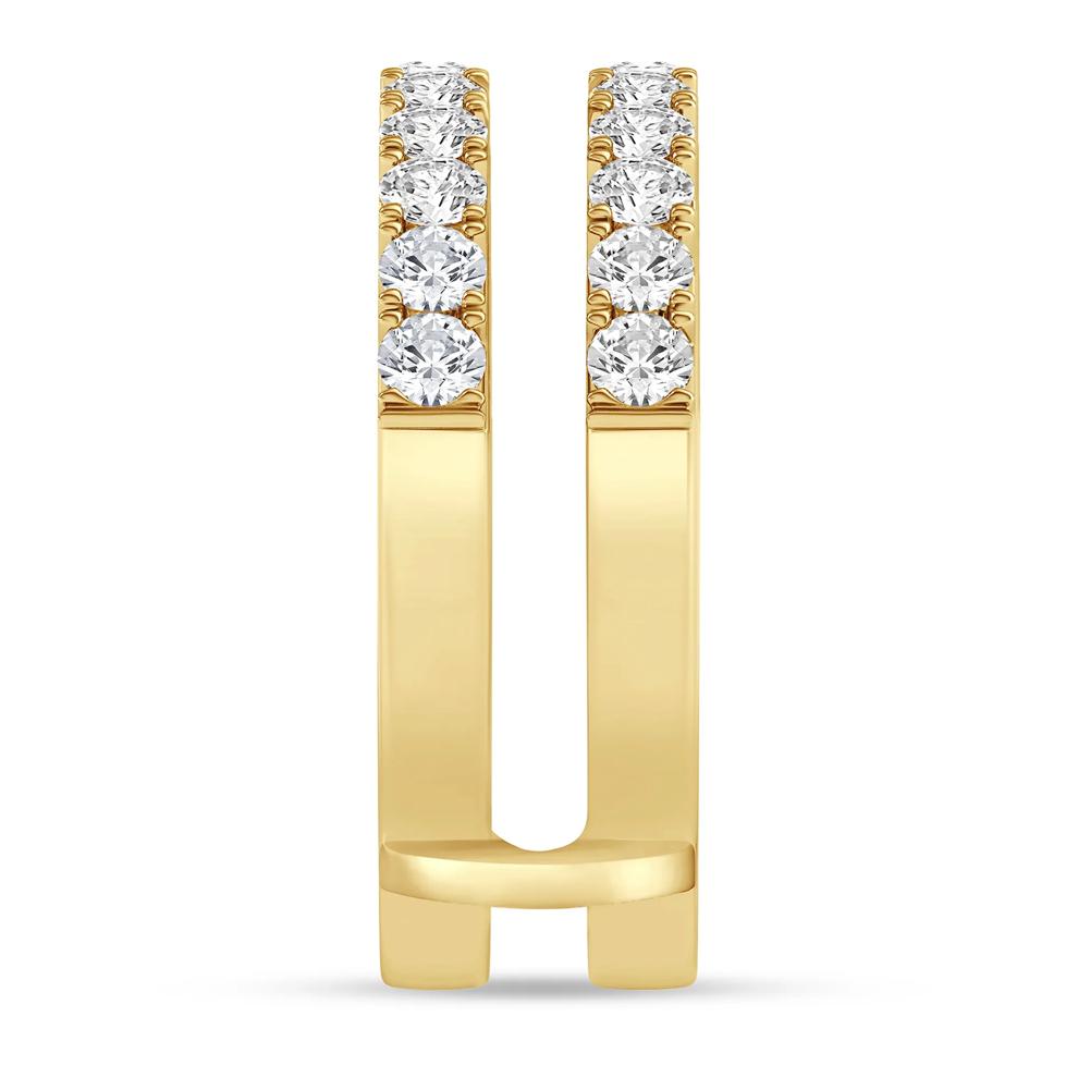 Lab Grown Diamond French Pav&eacute; Ring Enhancer in 14K Yellow Gold (1 ct. tw.)  – Image 3 of 3
