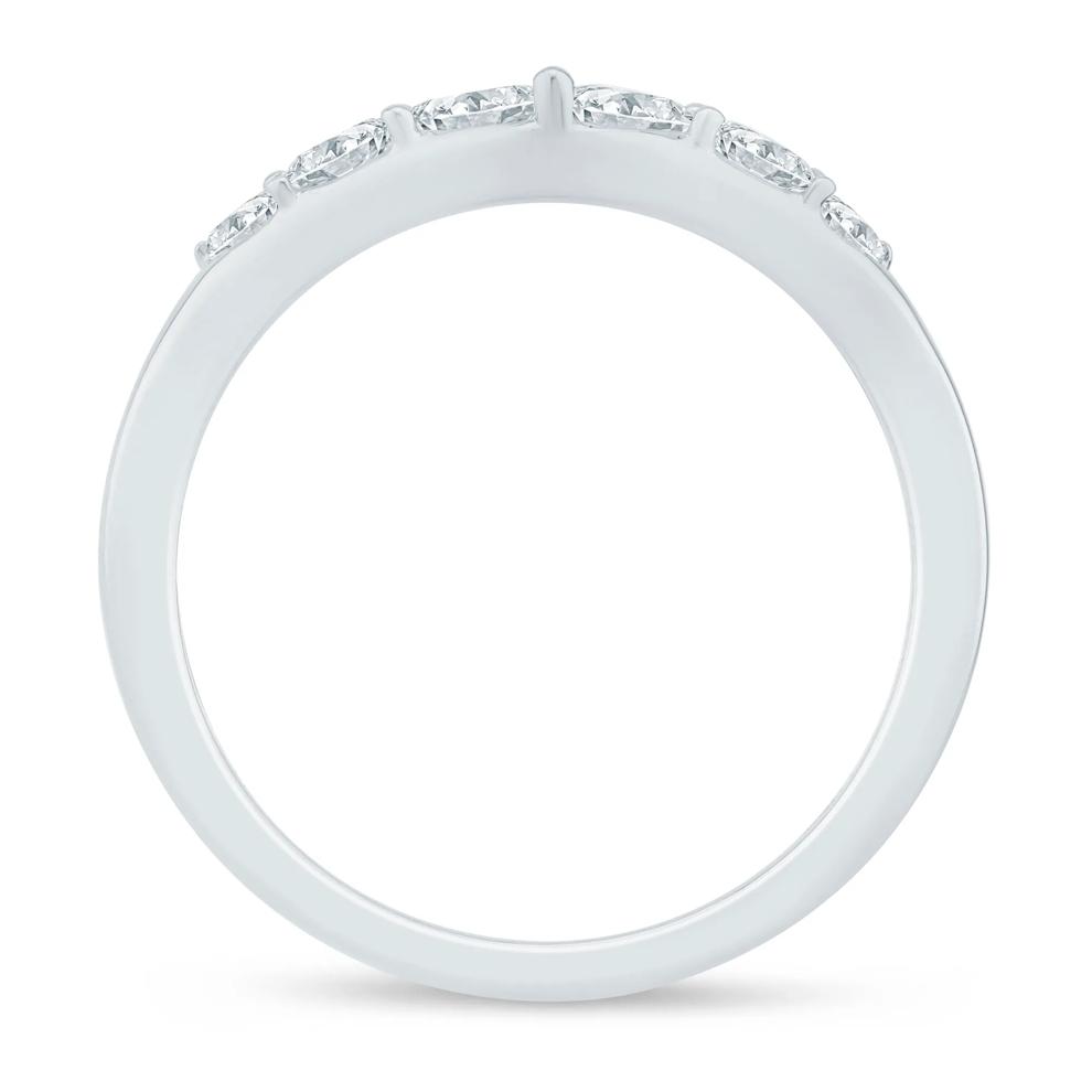 Lab Grown Diamond Marquise Contour Band in 10K White Gold (1/2 ct. tw.) – Image 2 of 3