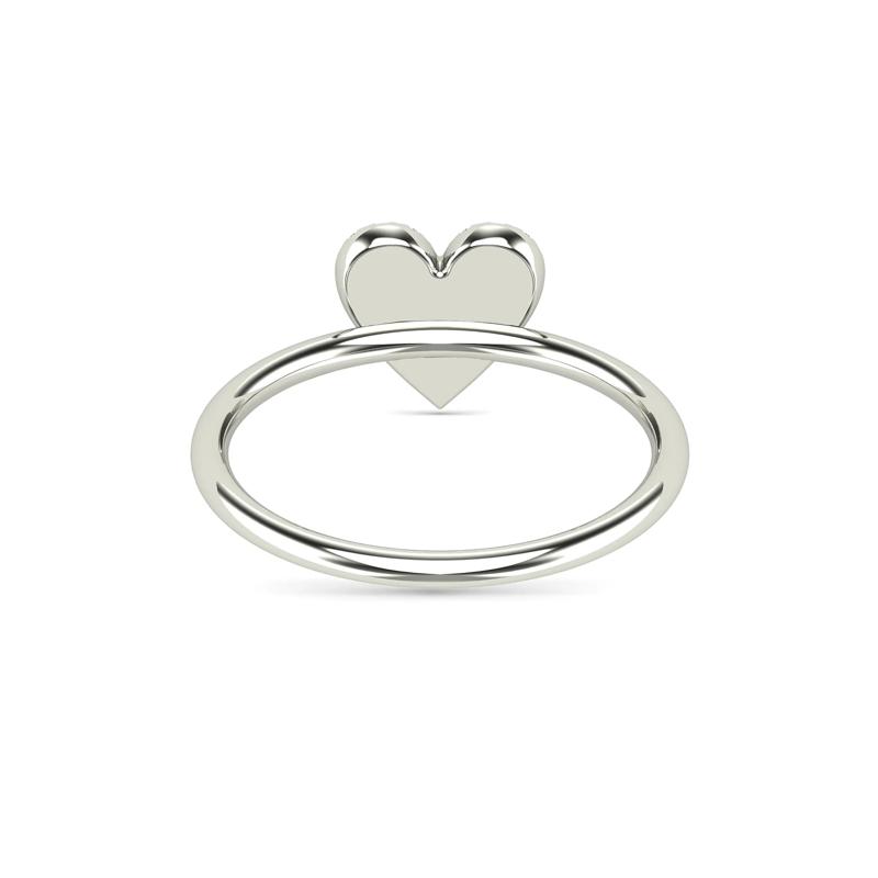 Diamond Heart Ring in 14K White Gold &#40;1/8 ct tw.&#41; – Image 4 of 5