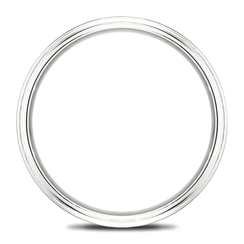 Men's Hammer Finish Band in 10K White Gold, 6MM – Image 2 of 3