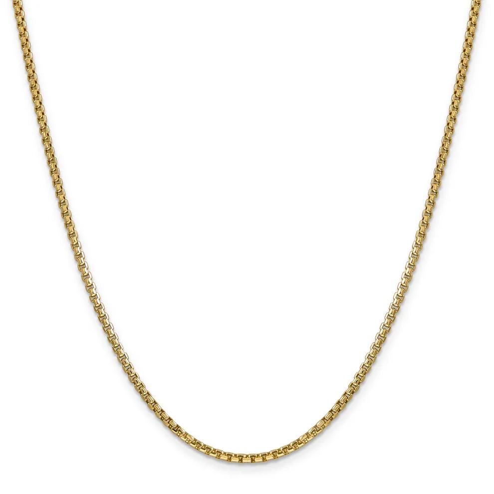 Box Chain in 14K Yellow Gold, 24" – Image 1 of 2
