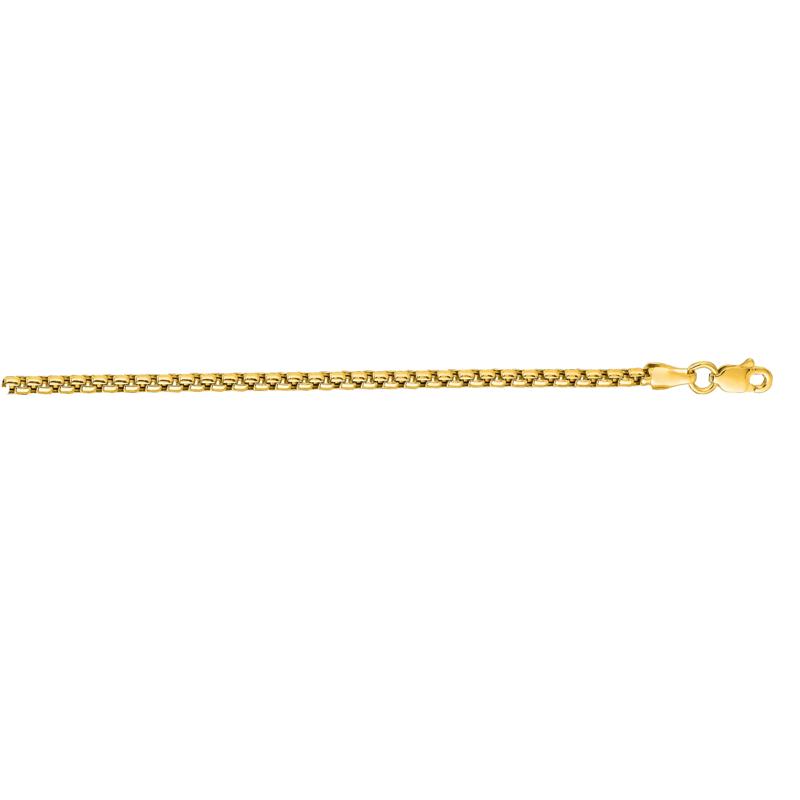 Box Chain in 10K Yellow Gold, 24&quot; – Image 3 of 3