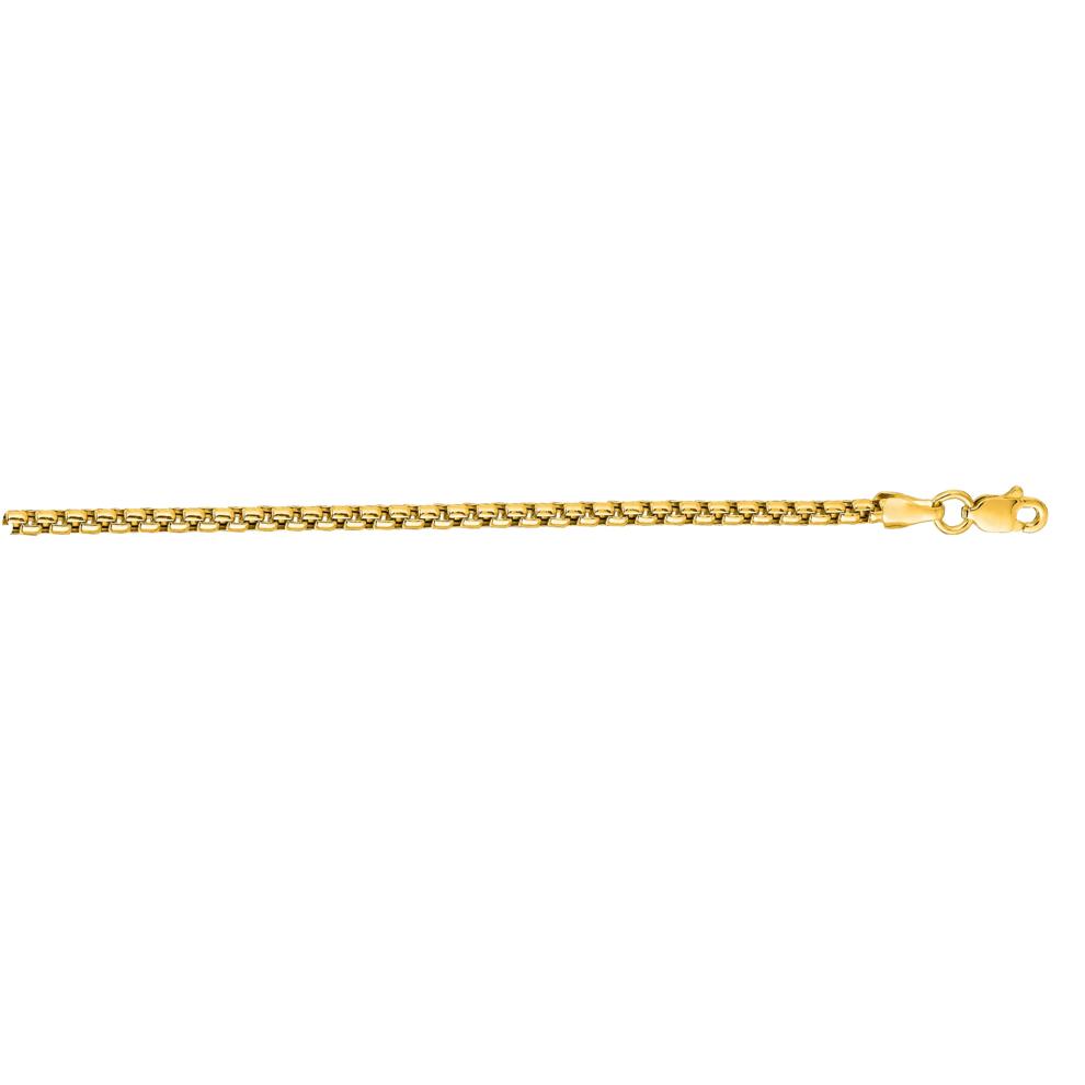 Box Chain in 10K Yellow Gold, 24" – Image 3 of 3
