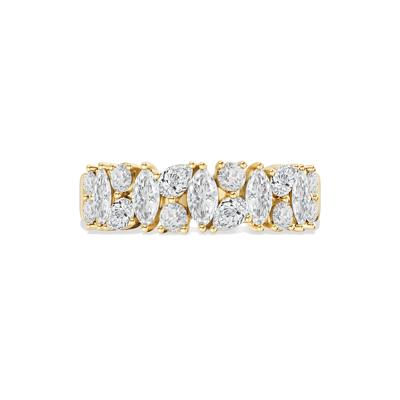 Lab Grown Diamond Multi-Row Anniversary Band in 10K Yellow Gold (1 ct. tw.)